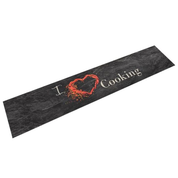 Chemin de Cuisine Extra Long Velours Noir Antidérapant Lavable Motif Cuisine 60×300 cm – ComfortXL Outdoor Living Chemin de Cuisine Extra Long Velours Noir Antidérapant Lavable Motif Cuisine 60×300 cm – ComfortXL Outdoor Living