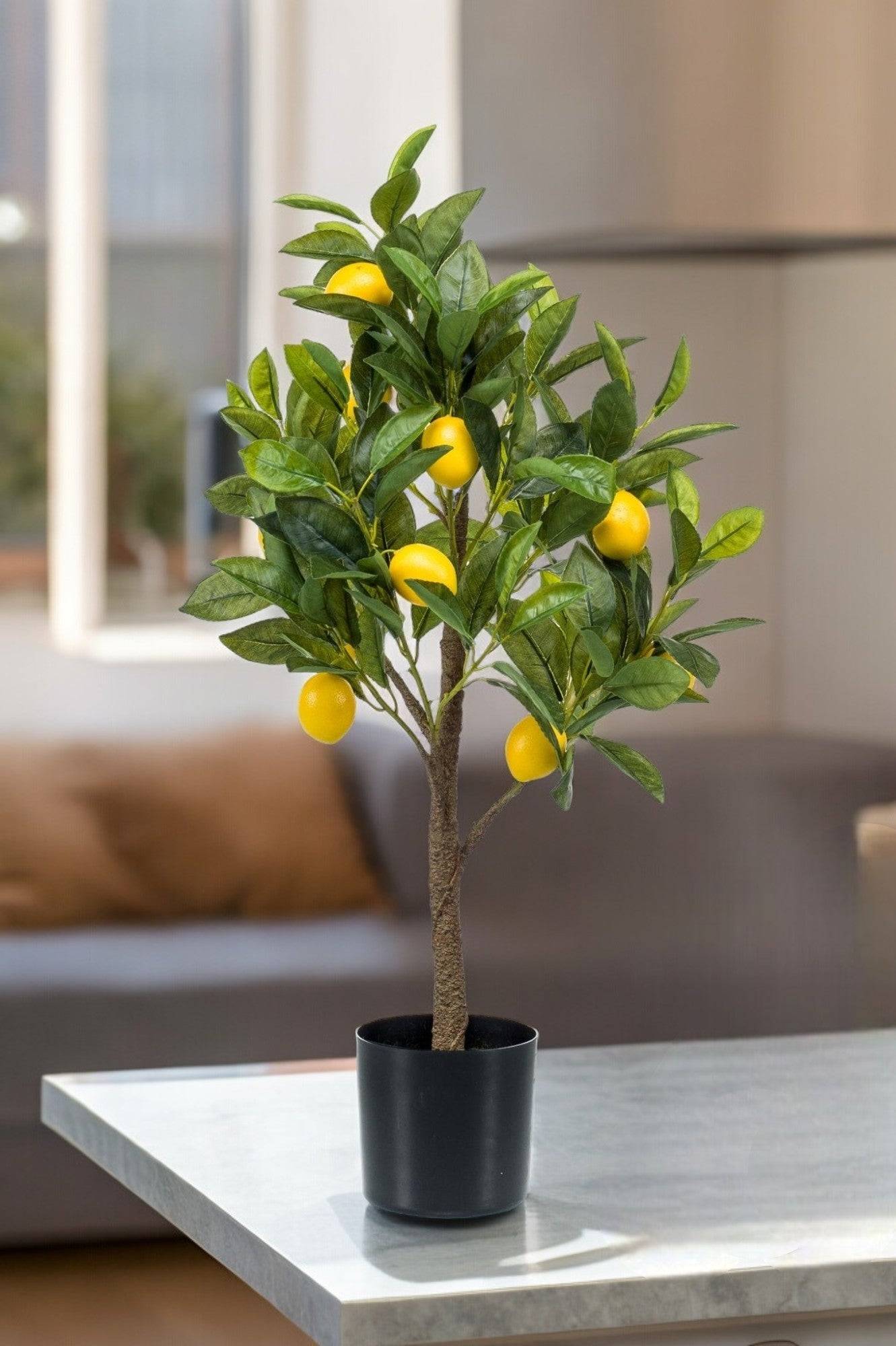 Citronnier plante artificielle - h72cm, Ø12cm- La Green Touch