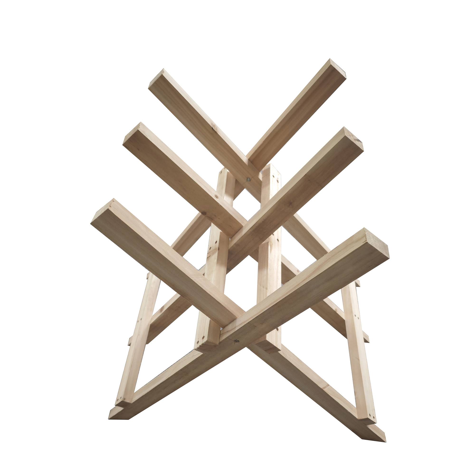 Chevalet en bois WERKAPRO à 3 supports pour sciage de bûches