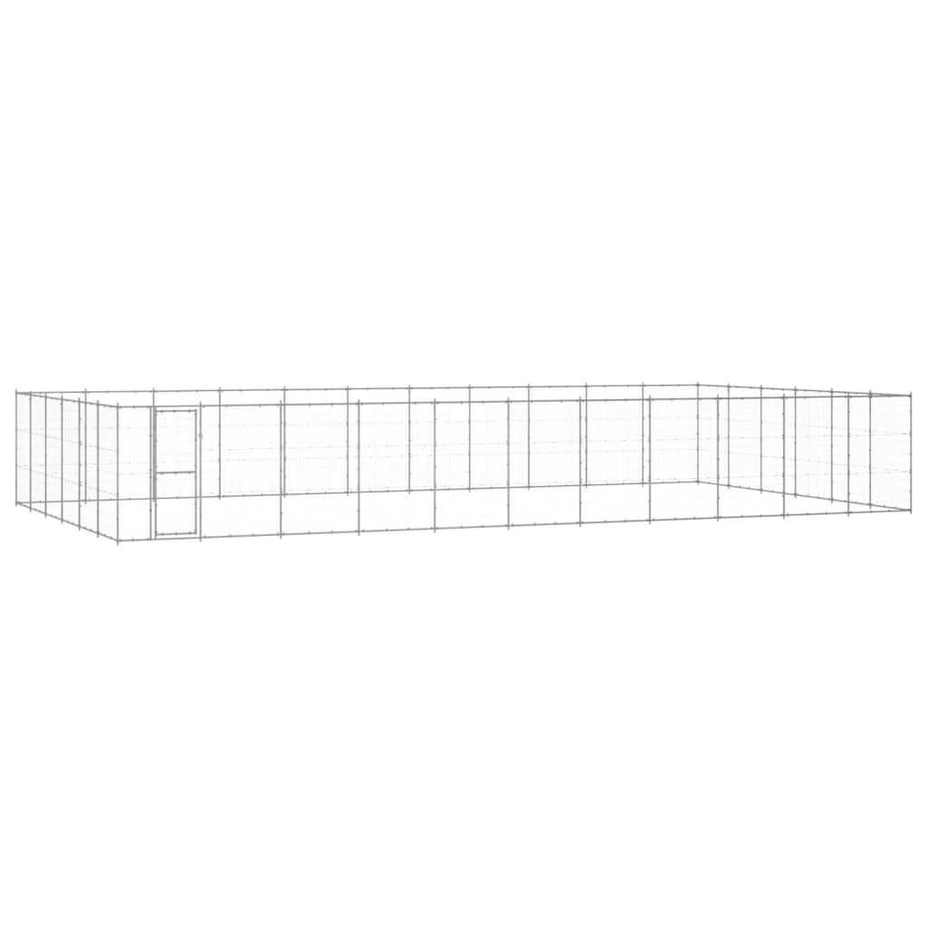 Chenil extérieur Acier galvanisé 79,86 m² vidaXL 3082332