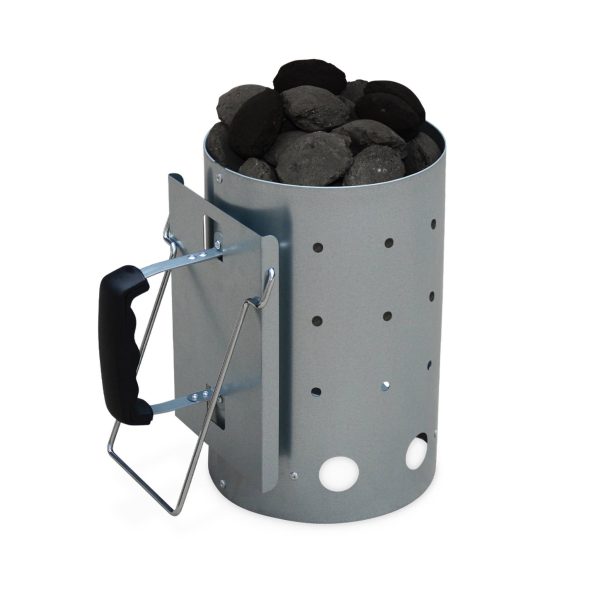 Cheminée d’allumage XL. pour barbecue charbon de bois. allume braises démarrage rapide. 20 x 30cm | sweeek Cheminée d’allumage XL. pour barbecue charbon de bois. allume braises démarrage rapide. 20 x 30cm | sweeek