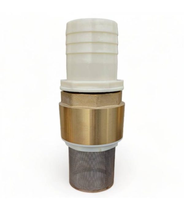 Clapet anti retour en laiton avec crépine et manchette, pour pompe – 3 pouces (80 mm) Clapet anti retour en laiton avec crépine et manchette, pour pompe – 3 pouces (80 mm)