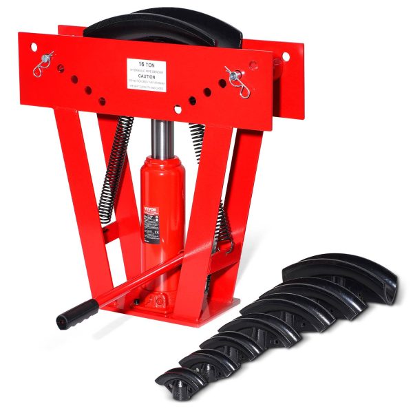 VEVOR Cintreuse tubes hydraulique 13-76mm, charge 16T, 8 matrices, réglable 90-180°, pour métaux divers. VEVOR Cintreuse tubes hydraulique 13-76mm, charge 16T, 8 matrices, réglable 90-180°, pour métaux divers.