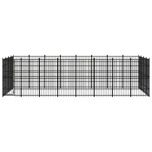 Chenil D’Extérieur Pour Chiens Acier 29,49 M² – vidaXL