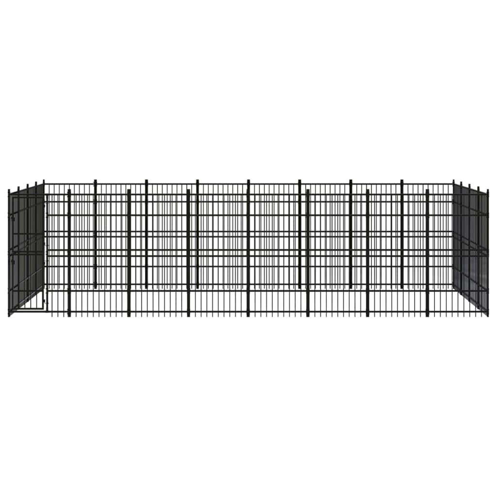 Chenil D'Extérieur Pour Chiens Acier 29,49 M² - vidaXL