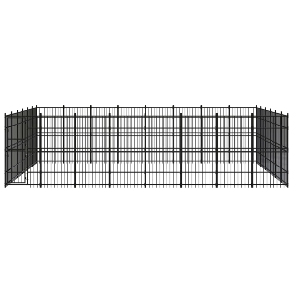 Chenil D’Extérieur Pour Chiens Acier 44,24 M² – vidaXL