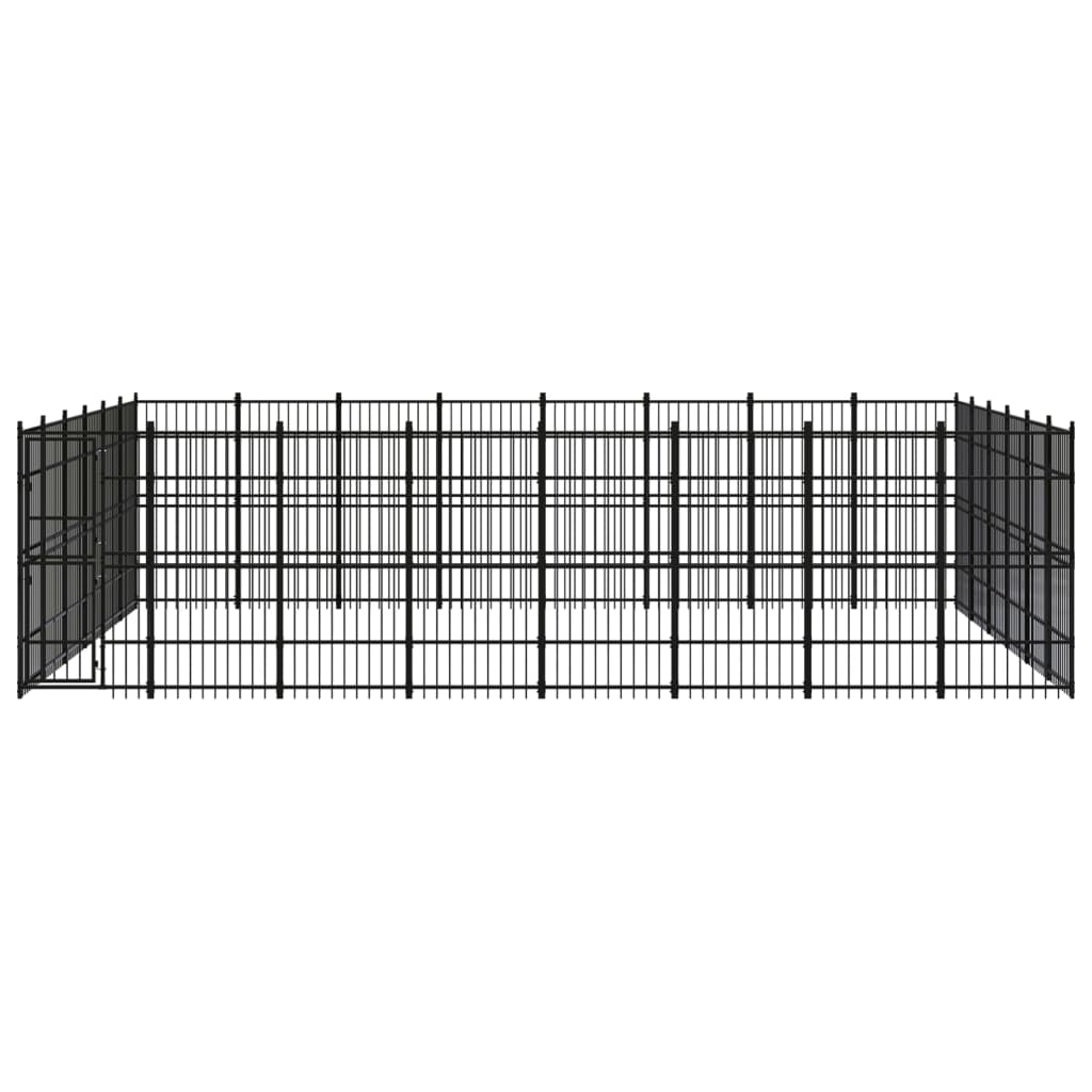 Chenil D'Extérieur Pour Chiens Acier 44,24 M² - vidaXL