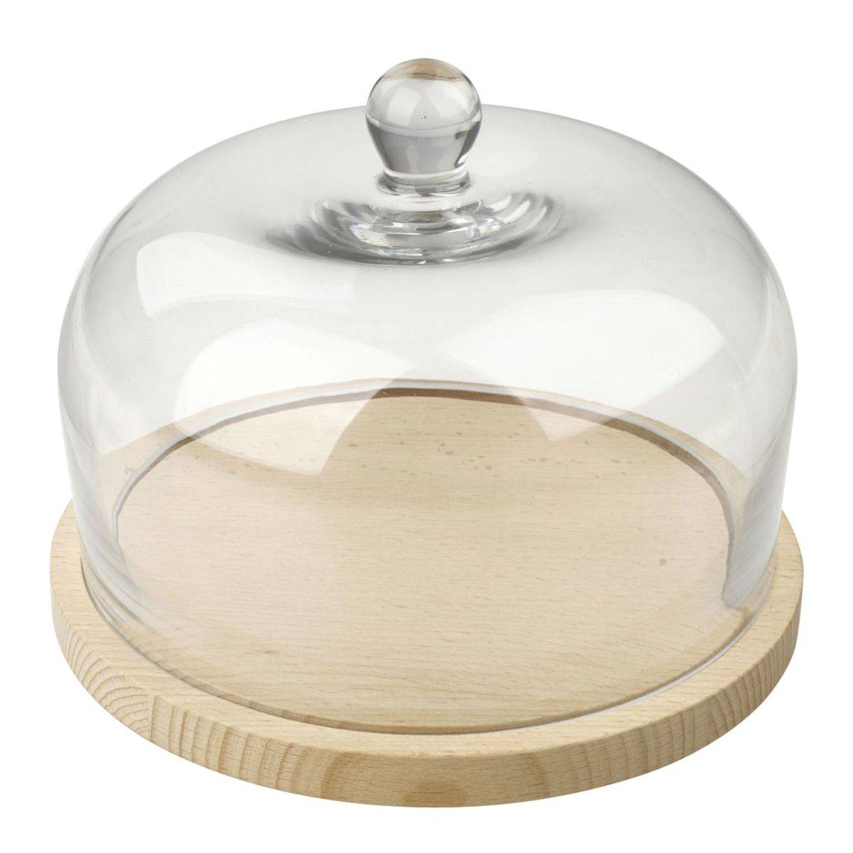 Cloche à fromage en verre Fackelmann Nature
