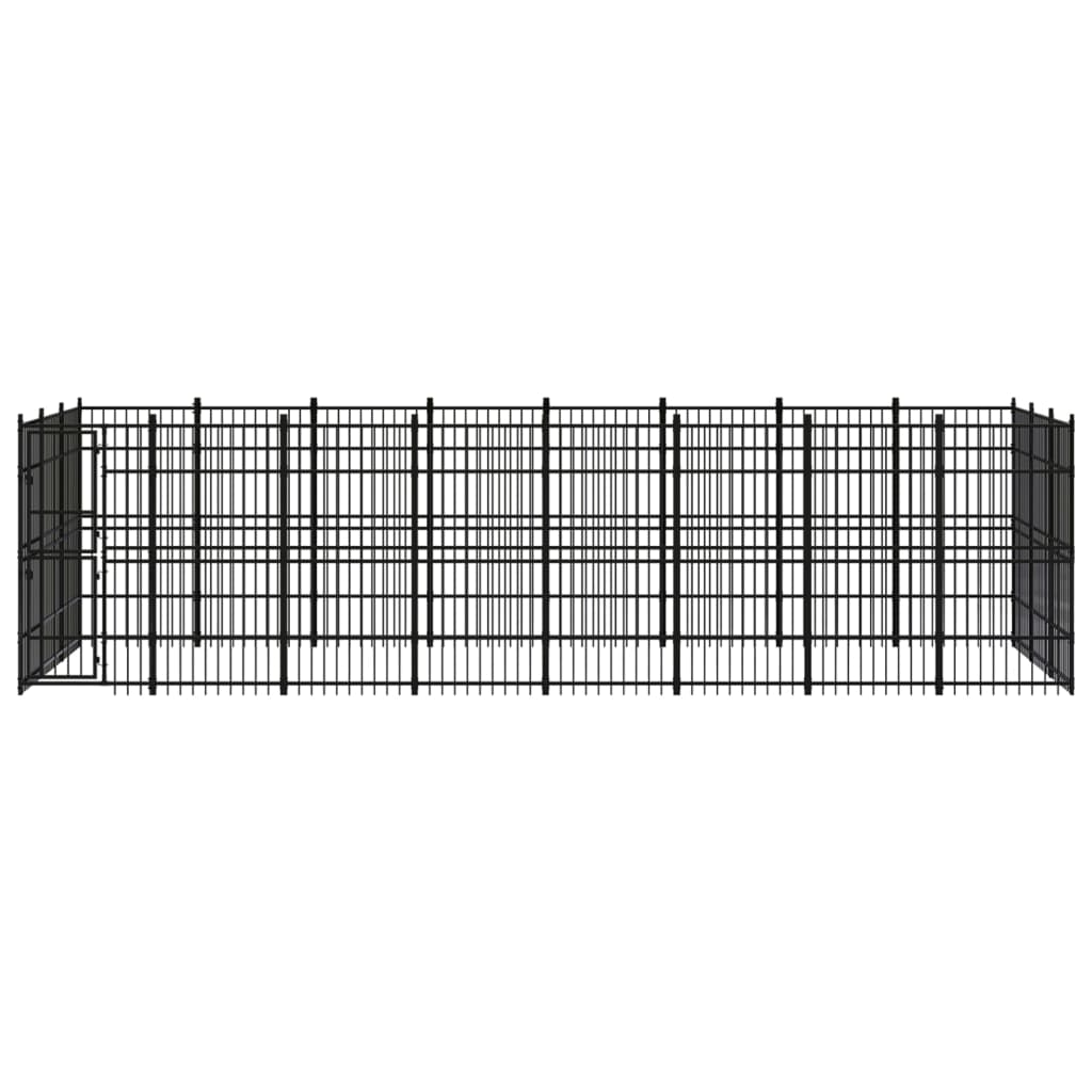 Chenil D'Extérieur Pour Chiens Acier 22,12 M² - vidaXL