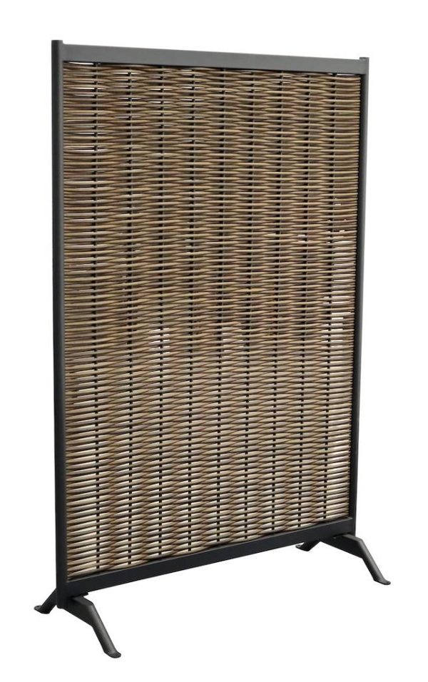 Claustra – MUSE – Graphite – Aluminium époxy / Wicker rond Claustra – MUSE – Graphite – Aluminium époxy / Wicker rond