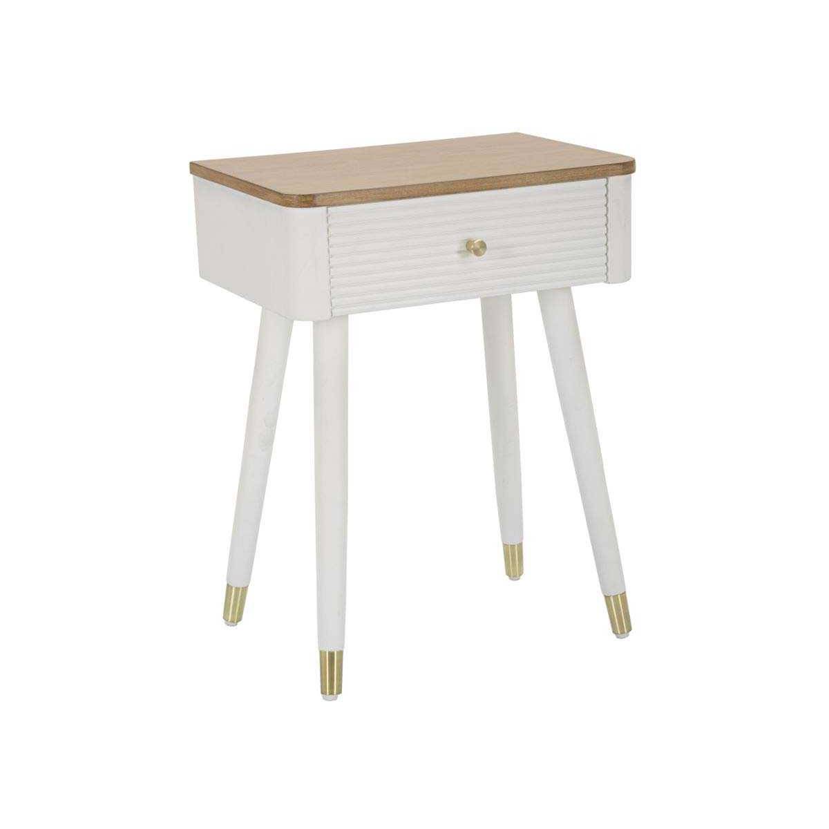 Chevet en bois avec tiroir Matera 45 x 32 x 62 cm