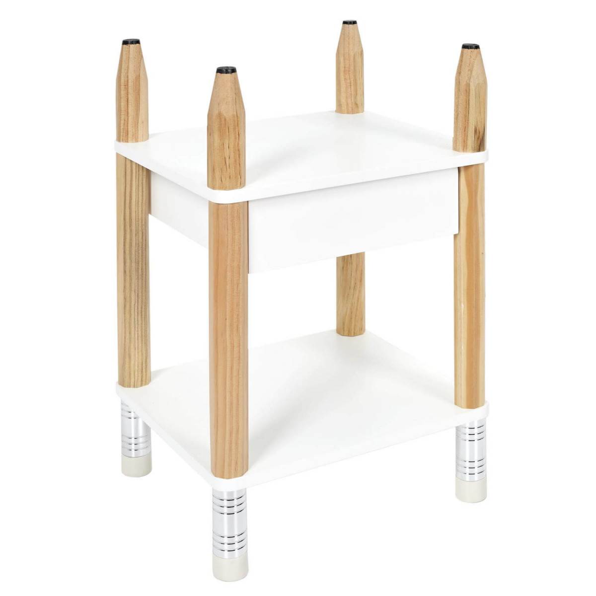Chevet Blanc pour Enfant Base Crayons - LAPIS