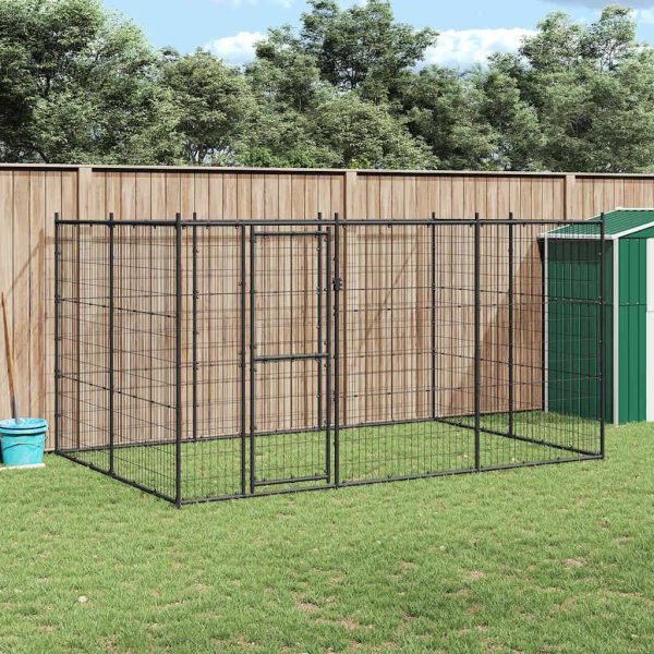 Chenil extérieur Acier 7,26 m² vidaXL 3082298 Chenil extérieur Acier 7,26 m² vidaXL 3082298