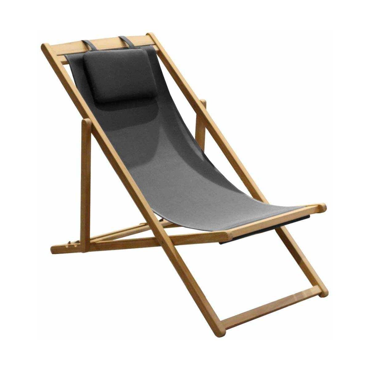 Chilienne en teck et toile Newton