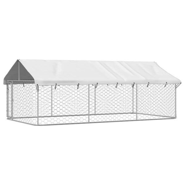 Chenil d’extérieur – Cage d’extérieur – Chenil de jardin avec toit 400x200x150 cm Chenil d’extérieur – Cage d’extérieur – Chenil de jardin avec toit 400x200x150 cm