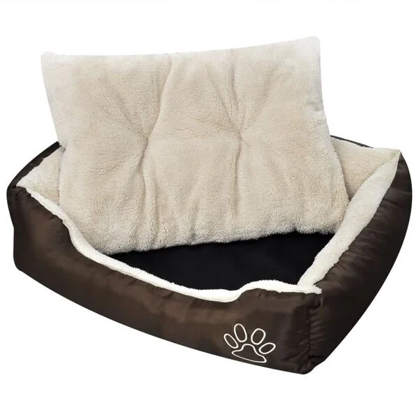 Cama para perro con cojín acolchado talla XL  Beige