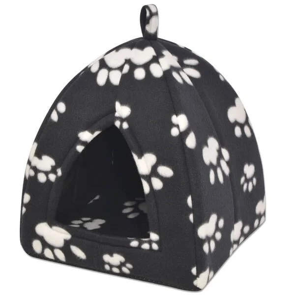 Cama cubo para gatos tamaño L negro Negro