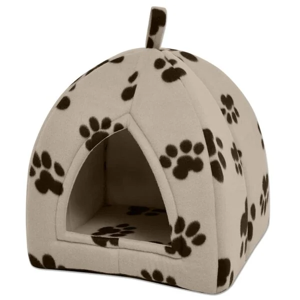 Cama cubo para gatos tamaño L beige Beige