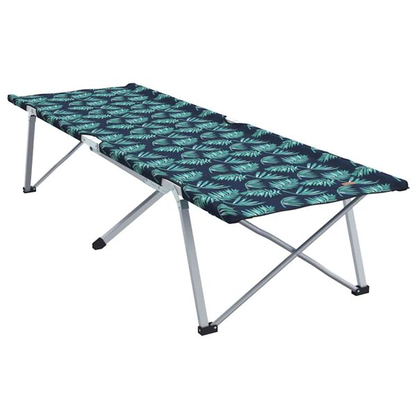 Cama de Camping Plegable Hoja Bosque 194 x 625 x 425 cm Estampado de hojas