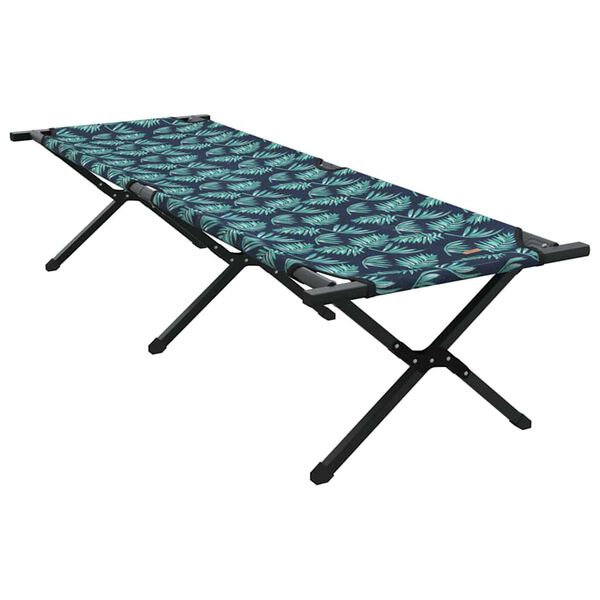 Cama de Camping Plegable Bosque 193 x 69 x 45 cm Tela Oxford Estampado de hojas  193 x 69 x 45 cm