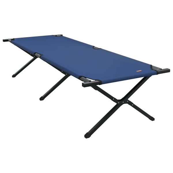 Cama de Camping Plegable Azul 210 x 80 x 46 cm Tela Oxford Azul  210 x 80 x 46 cm