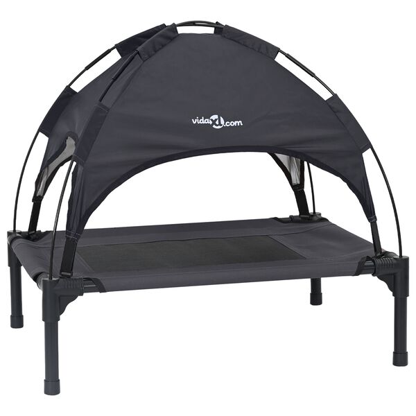 Cama para perro Manual Negro 76 x 62 x 705 cm Acero Negro  76 x 62 x 70,5 cm