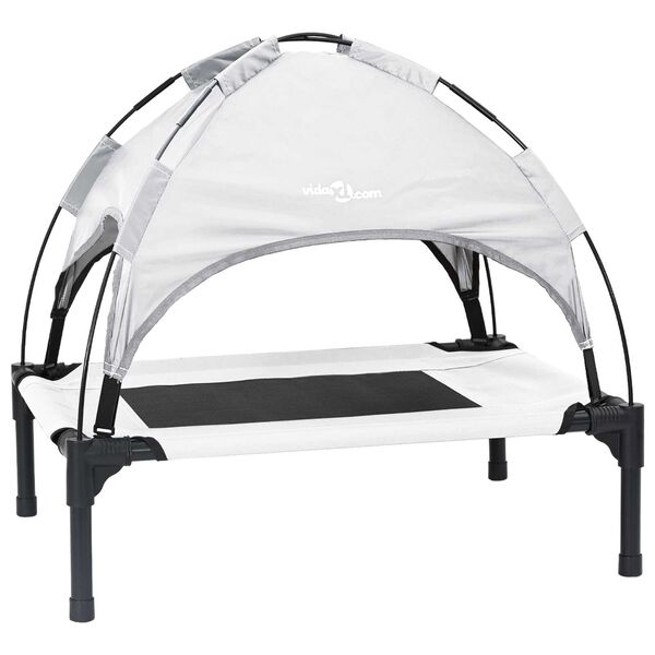 Cama para perro Manual Gris Plateado 76 x 62 x 705 cm Acero Gris plateado  76 x 62 x 70,5 cm