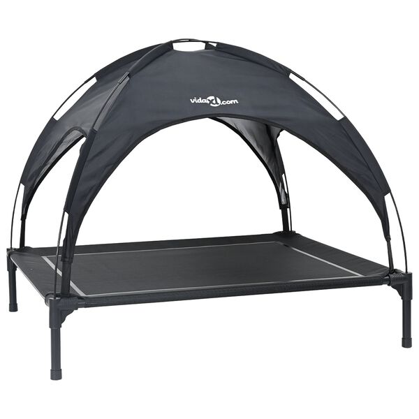 Cama para perro Manual Negro 104 x 86 x 845 cm Acero Negro  104 x 86 x 84,5 cm