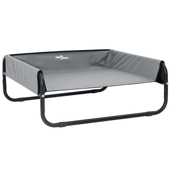 Cama para perro Manual Gris Claro 85 x 85 x 33 cm Acero Gris claro  85 x 85 x 33 cm