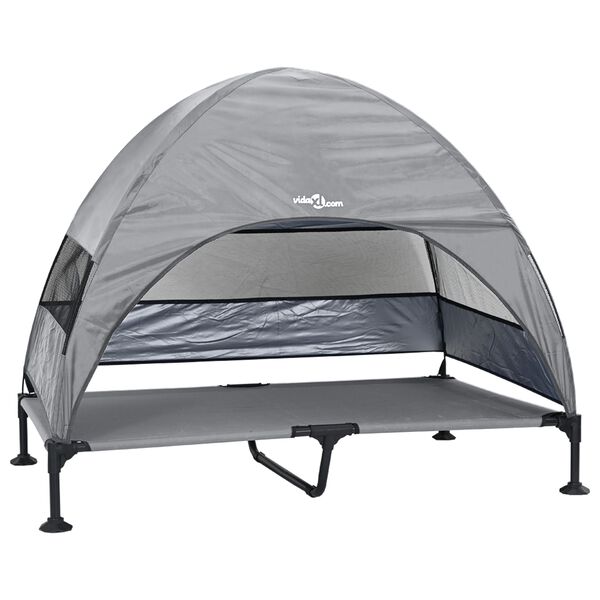 Cama Elevada para Perros Manual Gris Claro 127 x 81 x 108 cm Gris claro