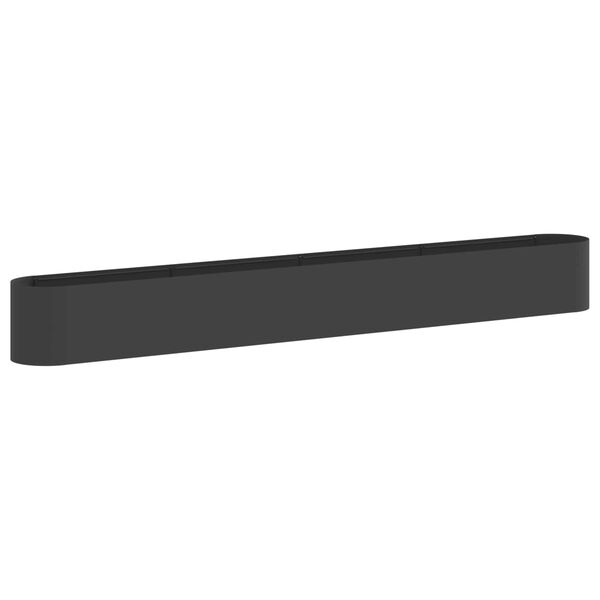 Cama de Jardín Elevada Negro 360 x 40 x 40 cm Negro  360 cm