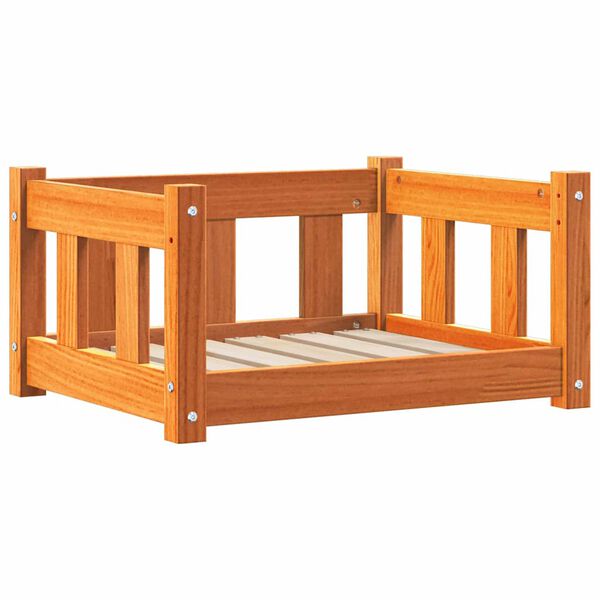 Cama para perro con almacenamiento Marrón cera 55 x 45 x 28 cm Marrón cera  55 x 45 x 28 cm
