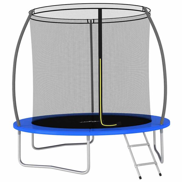 Cama elástica redonda 100 kg 244×55 cm Azul  Ø 244 x 55 cm