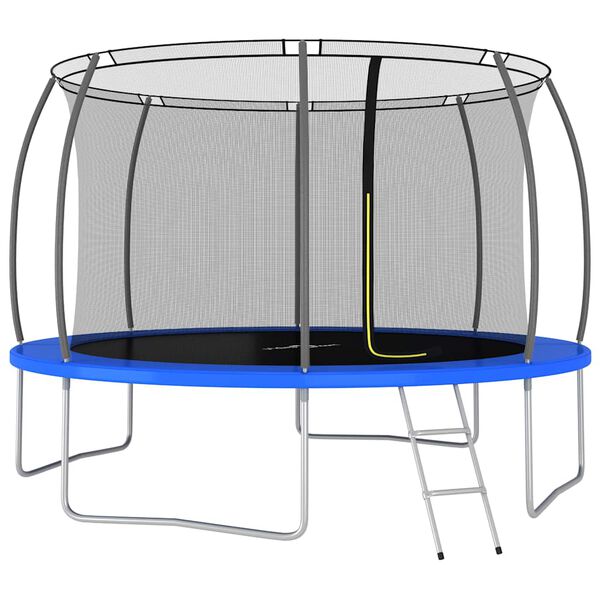 Cama elástica redonda 366×80 cm 150 kg Azul  Ø 366 x 80 cm