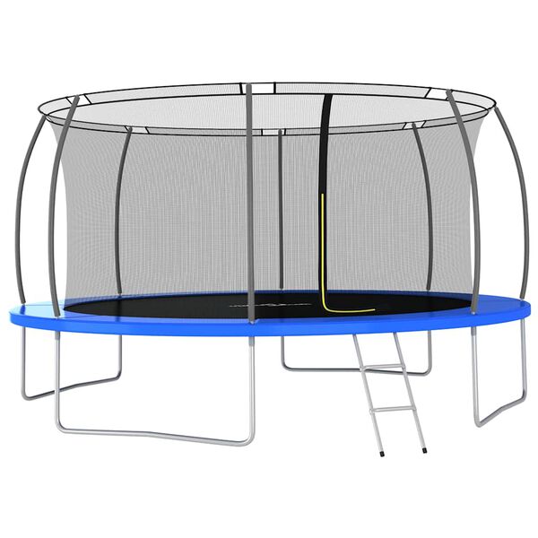 Cama elástica redonda 460×80 cm 150 kg Azul  Ø 460 x 80 cm
