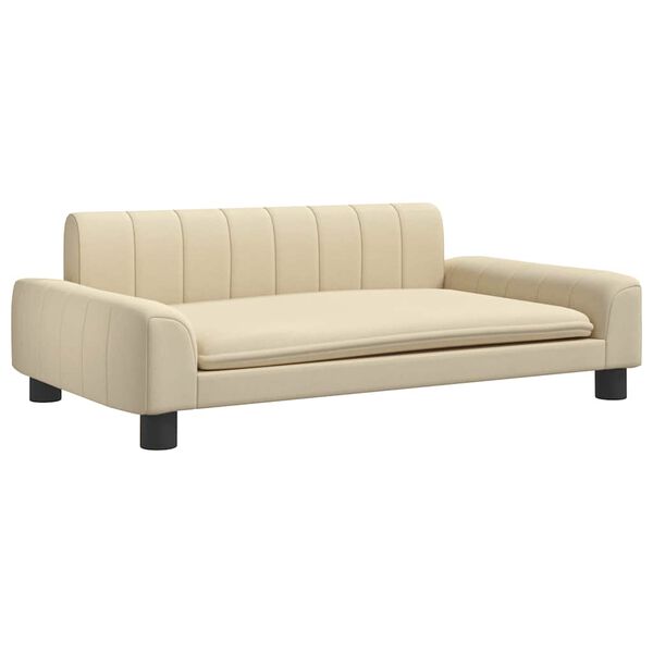 Cama para perros de tela crema 90x53x30 cm Crema  90 x 53 x 30 cm tela