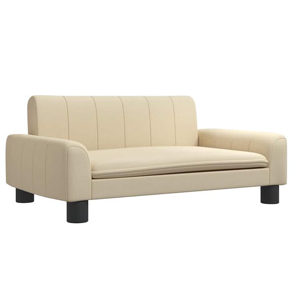 Cama para perros de tela crema 70x45x30 cm Crema  70 x 45 x 30 cm tela