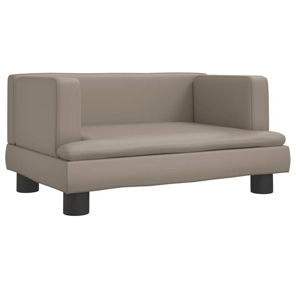 Cama para perros de cuero sintético color capuchino 60x40x30 cm Capuchino  60 x 40 x 30 cm Cuero sintético