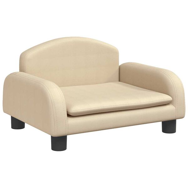 Cama para perros de tela crema 50x40x30 cm Crema  50 x 40 x 30 cm tela