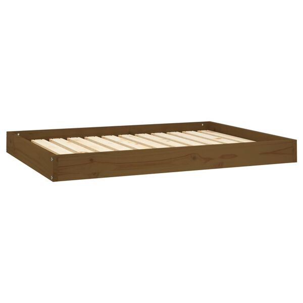 Cama para perros madera maciza pino marrón miel 1015x74x9 cm Marrón miel