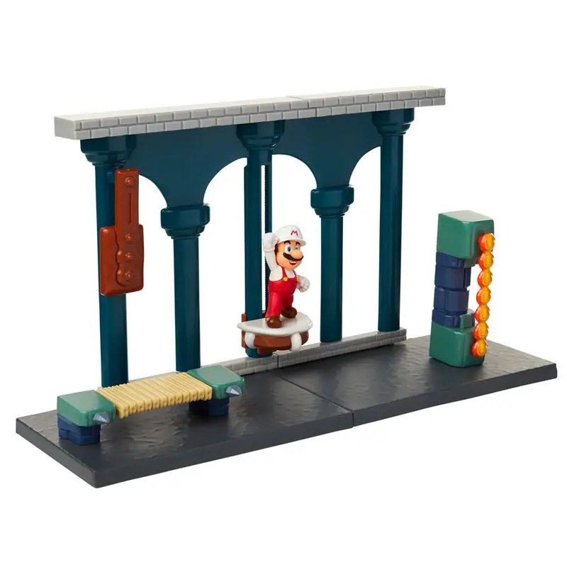 Jakks Pacific Figurita Nintendo Super Mario Lava Castle MULTICOLOR