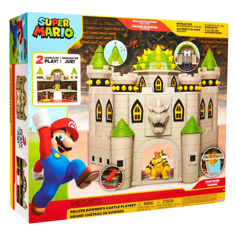 Jakks Pacific Juegos de construcción Mario Bros deluxe Bowser Castle MULTICOLOR