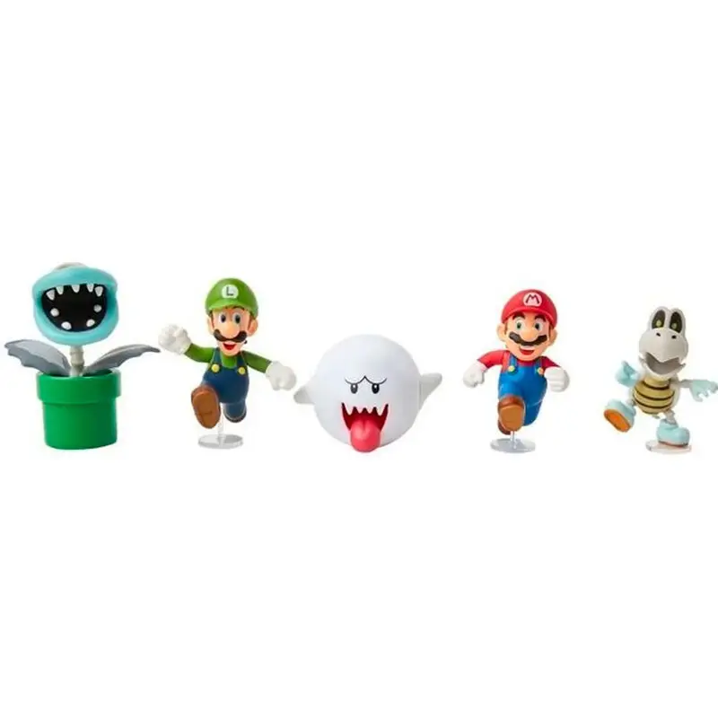 Jakks Pacific Figurita de coleccionista Super Mario Bros blister (x5) MULTICOLOR
