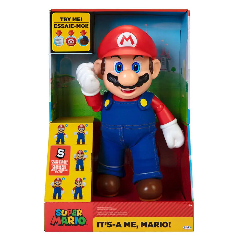 Jakks Pacific Figurita de coleccionista Nintendo Super Mario - Mario Its A Me interactive english MULTICOLOR