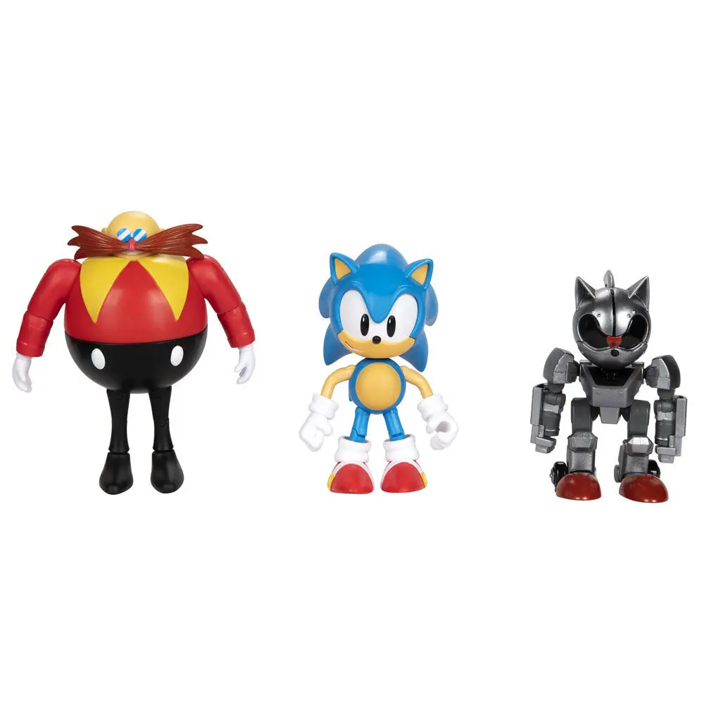 Jakks Pacific Figurita Sonic The Hedgehog 30th Anniversary (x3) MULTICOLOR