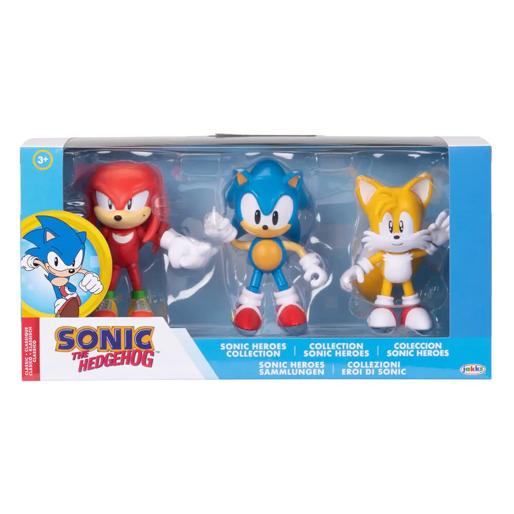 Jakks Pacific Figurita Sonic the Hedgehog Classic (x3) MULTICOLOR
