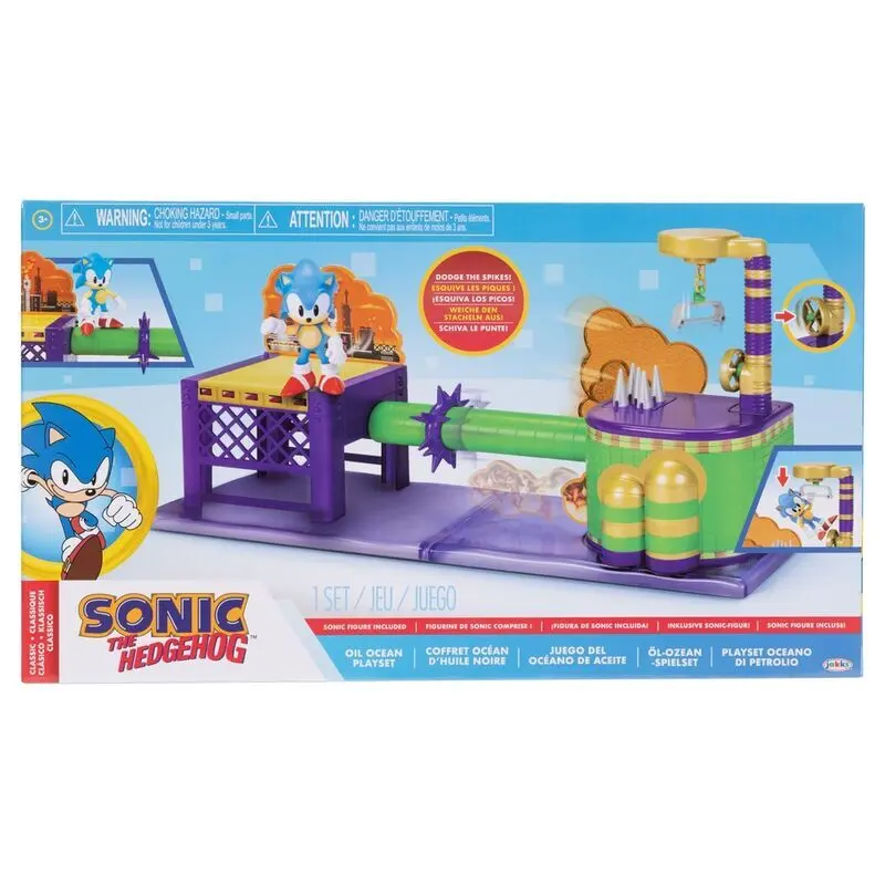 Jakks Pacific Figurita de colección para niño Sonic the Hedgehog Oil Ocean MULTICOLOR