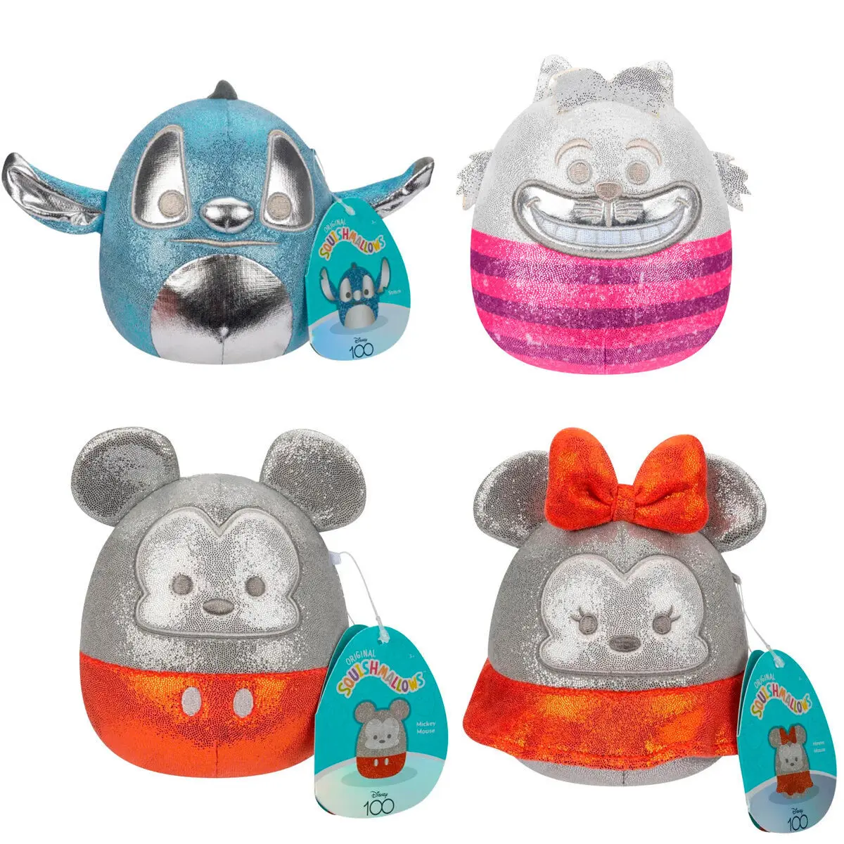 Jazwares Felpa Squishmallows Disney 100th Anniversary (x4) MULTICOLOR