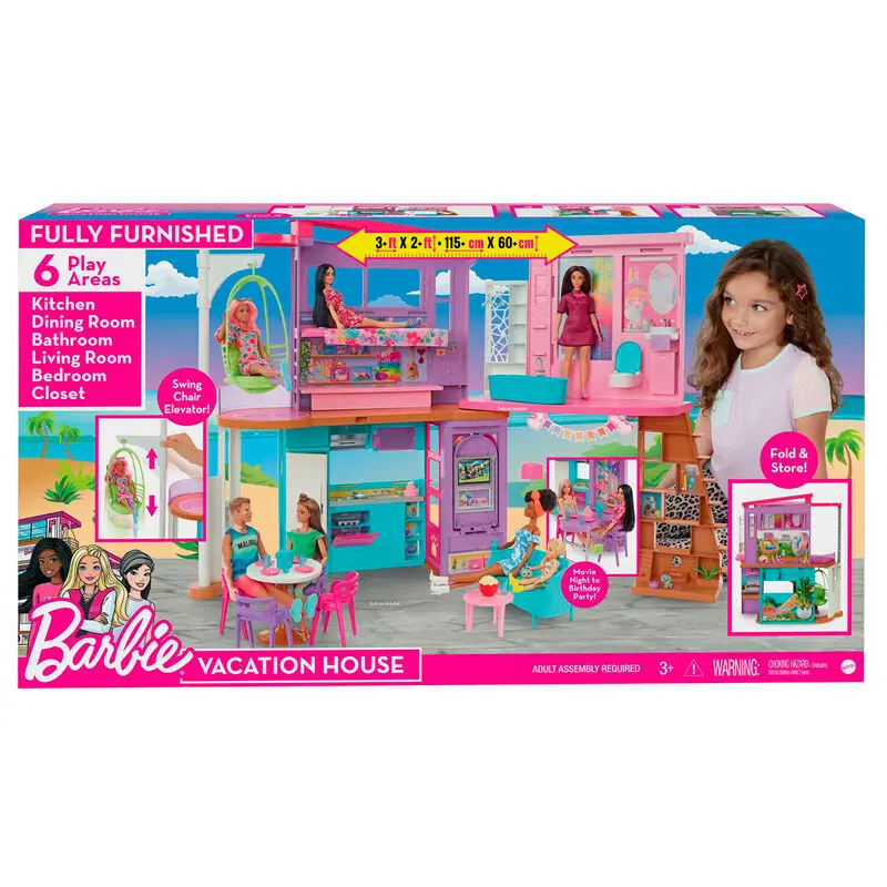 Mattel Muñeca casa Malibu MULTICOLOR