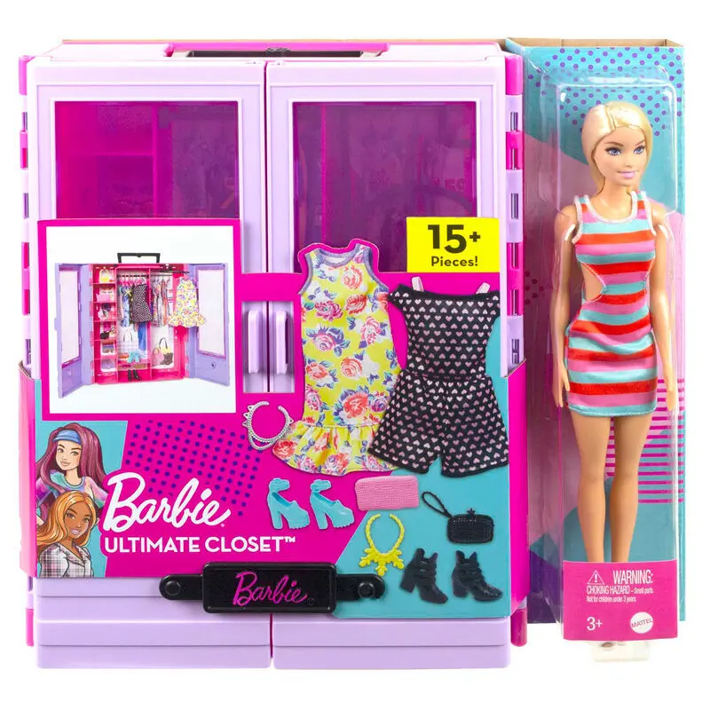 Mattel Muñeca fashionista armario ultimate + muñeca MULTICOLOR